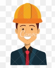 Wearing Hard Hat Avatar Character - Work Man Vector Emoji,Hard Hat Emoji