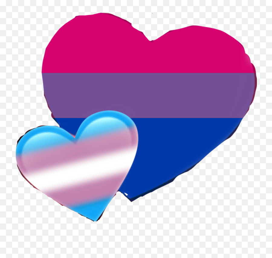 Bisexualpride Transgender Trans - Heart Emoji,Trans Heart Emoji