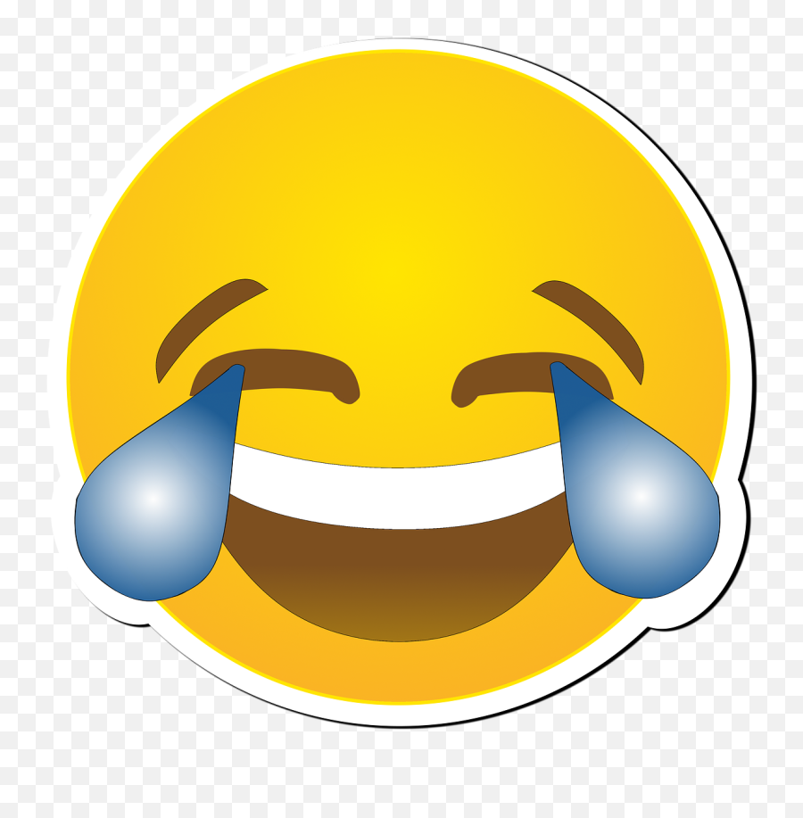 Cry Smiley Laughs Joy Funny - Joke Emoji Png,Laughing Emoji