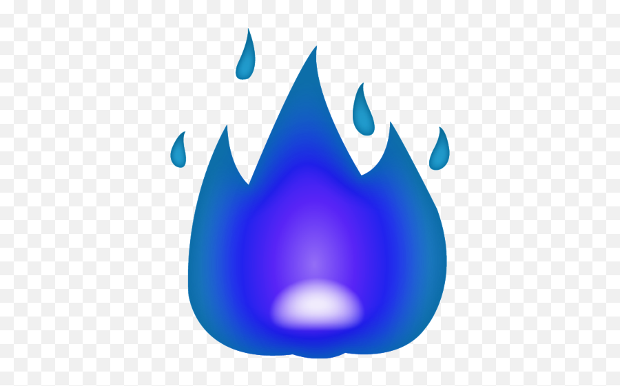 Fire Colors Emoji - Clip Art,Blue Fire Emoji
