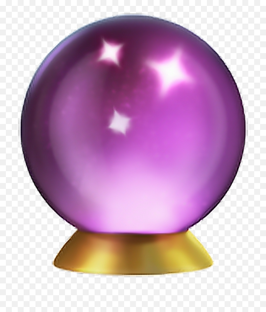 Crystalball Emoji Apple Ios11 Purple - Crystal Ball Emoji Png,What Is The Purple Emoji