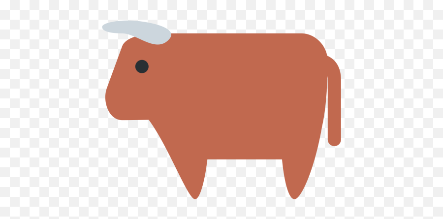 Ox Icon Of Flat Style - Clip Art Emoji,Taurus Emoji