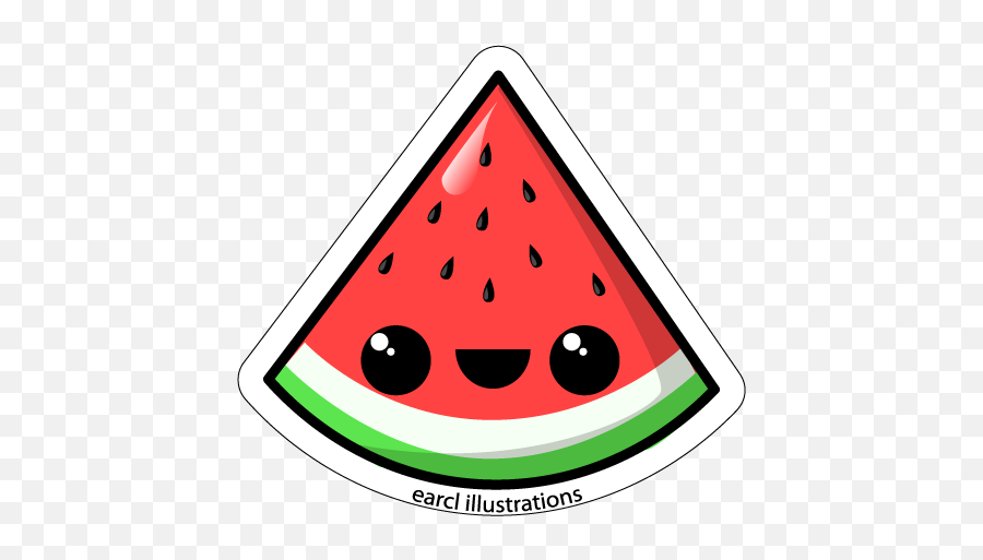Cute Stickers - Watermelon Drawing Emoji,Kool Aid Emoji