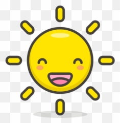 Sun With Face Free Icon Of 780 Free Vector Emoji - Sol Con Cara Png,Sun Emoticon