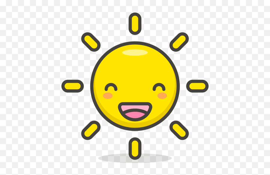Sun With Face Free Icon Of 780 Free Vector Emoji - Sol Con Cara Png,Sun Emoticon