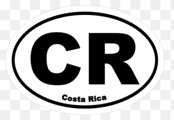 Costa Rica Cr Oval Sticker - Circle Emoji,Costa Rica Emoji