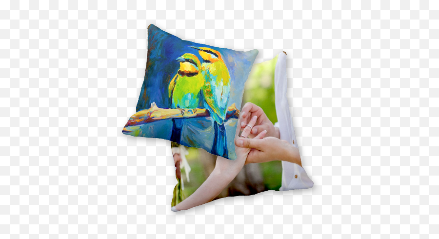 Custom Photo Pillows - Printed Pillow Png Emoji,Emoji Bedding
