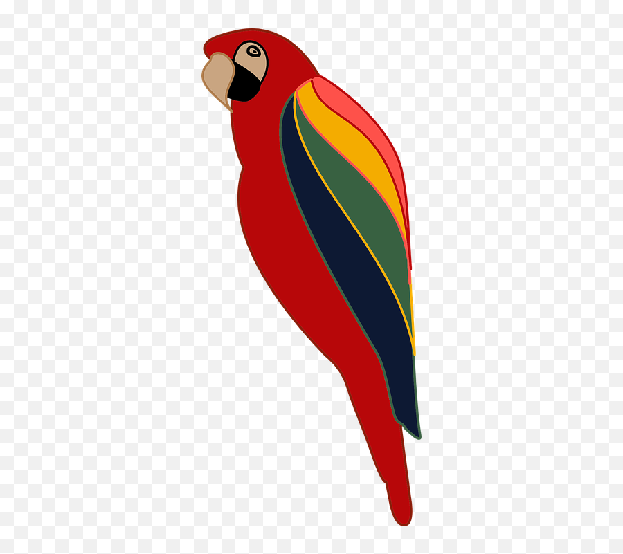 Animal Bird Cartoon - Stylized Parrot Emoji,Cardinal Bird Emoji