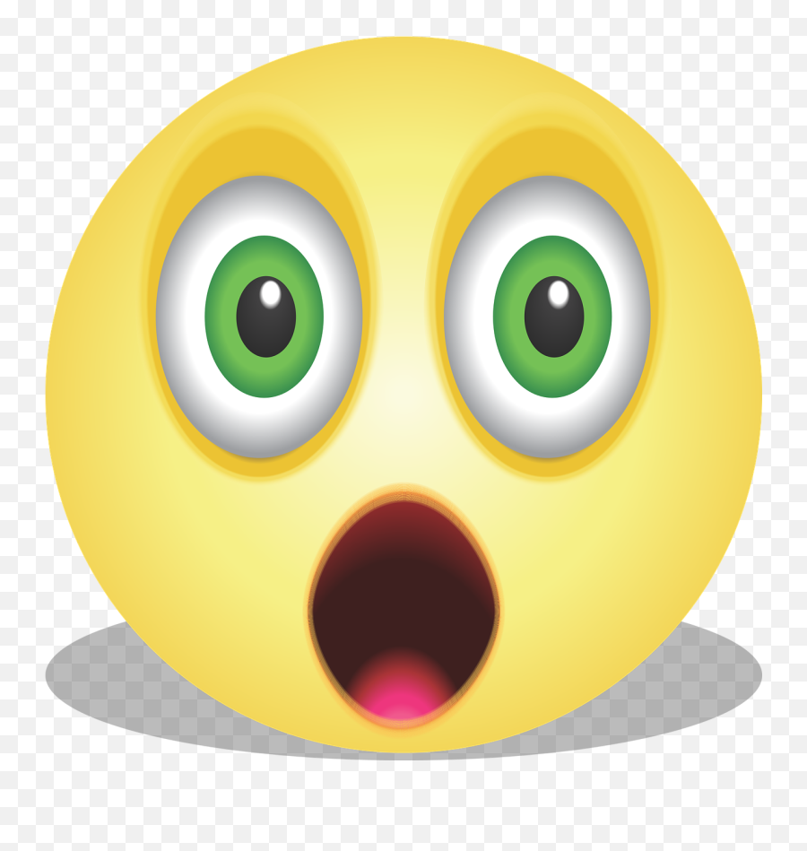 Graphic Smiley Emoji Emoticon Shock,Emoji