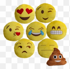 Emoji Pillows - Smiley,Oh Well Emoji