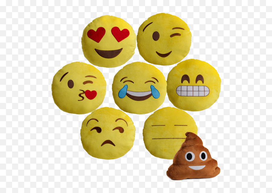 Emoji Pillows - Smiley,Oh Well Emoji