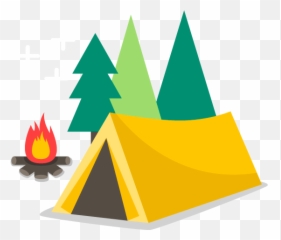 Camping Campfire Tent Vacation Multicolor Travel - Triangle Emoji
