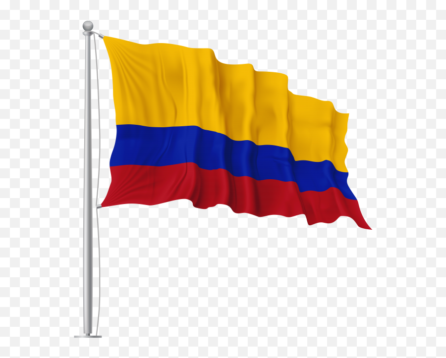 Colombia Waving Flag Png Transparent Image - Colombian Flag Transparent Background Emoji,Ireland Flag Emoji