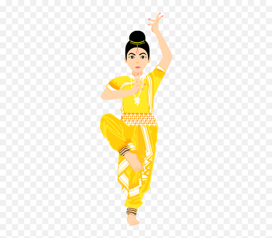 Bharatanatyam Dance Clipart Png Image - Indian Dance Clipart Png Emoji,Dancer Emoji Costume