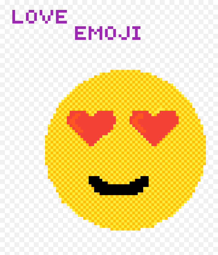 Pixilart - Smiley Emoji,In Love Emoji Text