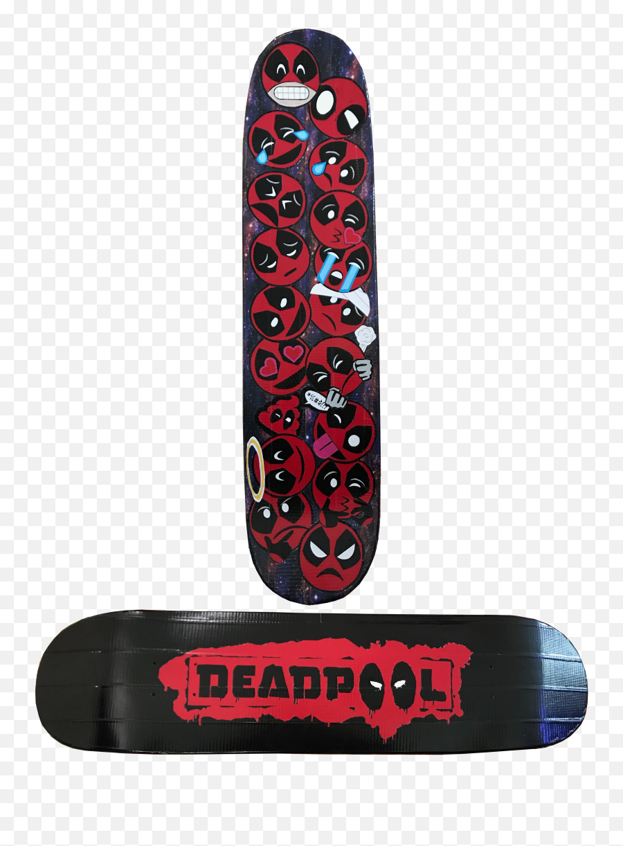 Deadpool Emoji Board - Skateboard Deck,Deadpool Emoji