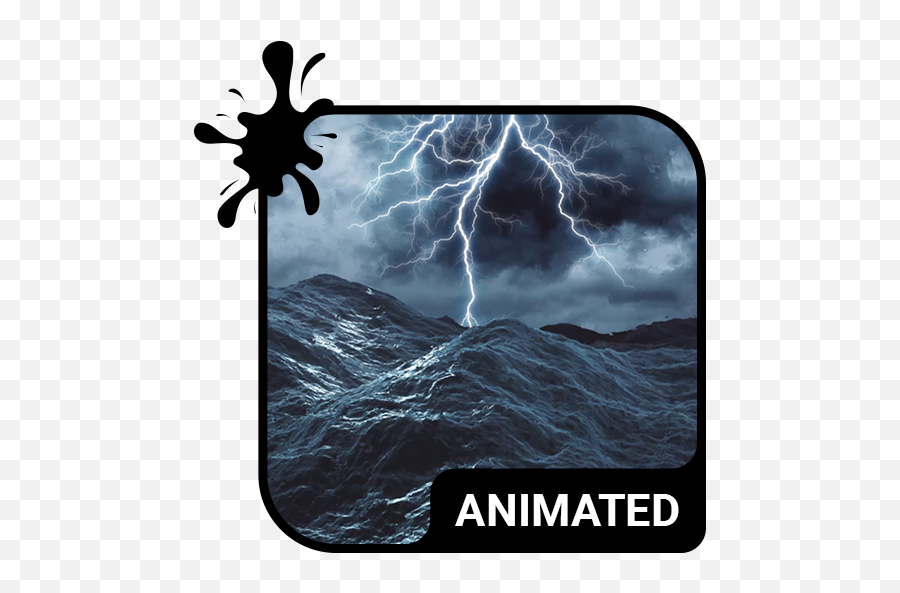 Animated Keyboard Live Wallpaper - Water Animated Tornado Emoji,Thunderstorm Emoji