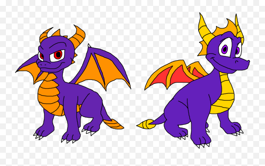 Classic Spyro Skylanders - Spyro The Dragon Lineart Transparent Emoji,Dragon Emoji Iphone