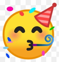 Partying face emoji clipart Free download transparent PNG - Emoji