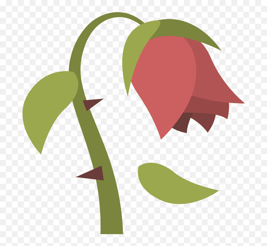 Wilted Flower Emoji Clipart Free Download Transparent Png - Emoji Wilted Flower,Cherry Blossom Emoji