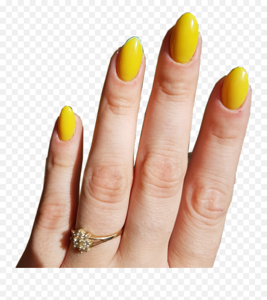 Nails Nail Acrylic Acrylics Yellow - Gel Nails Emoji,Paint Nails Emoji