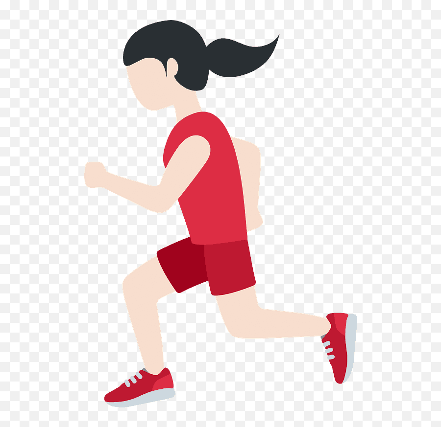 Woman Running Emoji Clipart - Woman Running Emoji,Star Shoes Emoji