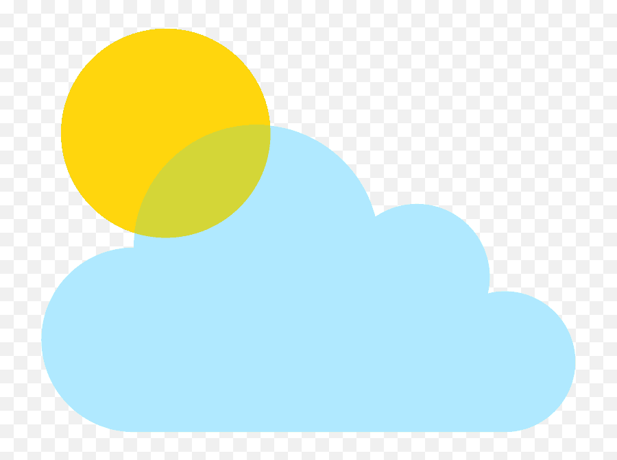 Sun Behind Small Cloud Emoji Clipart - Dot,Mozilla Emoji