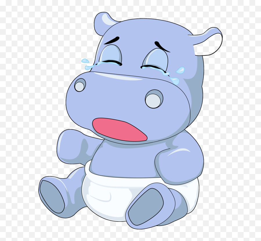 Drawing Hippopotamus Hipo Transparent - Hippo Crying Emoji,Boobie Emoji