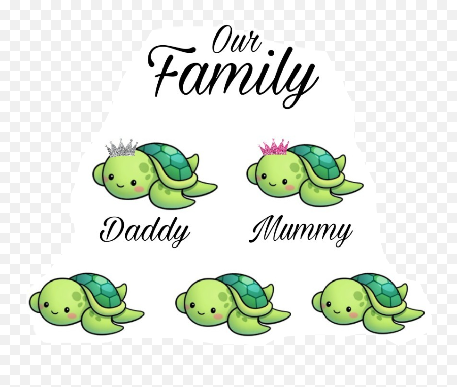 Mummy Daddy Turtles Addnames 4kids - Cartoon Emoji,Daddy Emoji