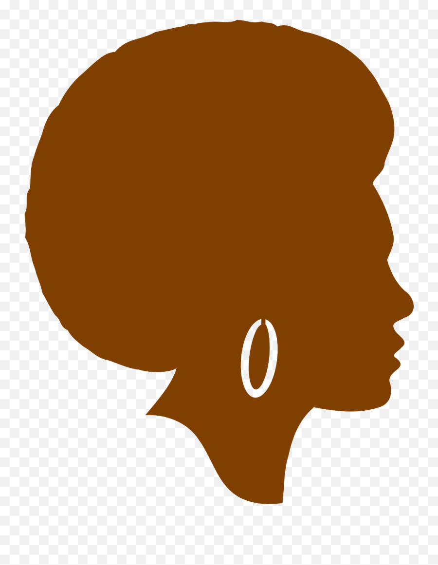 Afro - Black Woman Face Silhouette Emoji,Flag Fish Fries Emoji