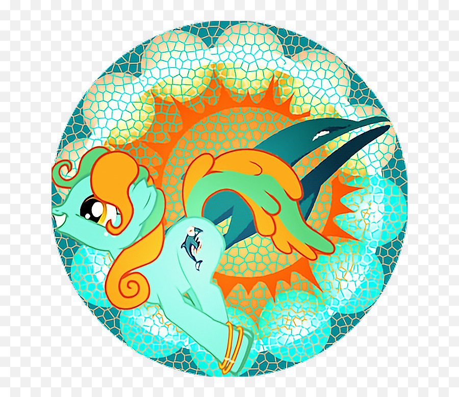 Mylittlepony Pony Nfl Miamidolphins - Circle Emoji,Miami Dolphins Emoji