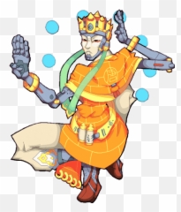 Top Zenyatta Animation Stickers For - Sanzang Zenyatta Gif Emoji,Zenyatta Emoji