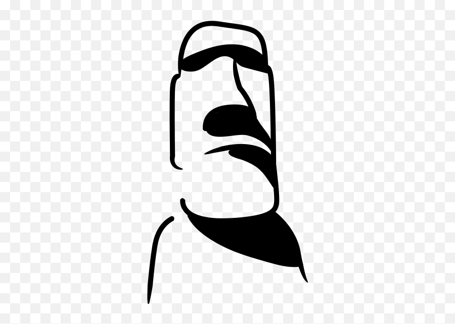 How to draw moai statue. #drawing #easydrawing #drawingtutorial #moai # emoticon #emoji #rockemoji 