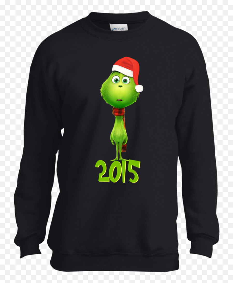 Baby Grinch 2015 Wearing Santa Hat Funny Christmas - Computer Science Shirt Designs Emoji,Grinch Emoji