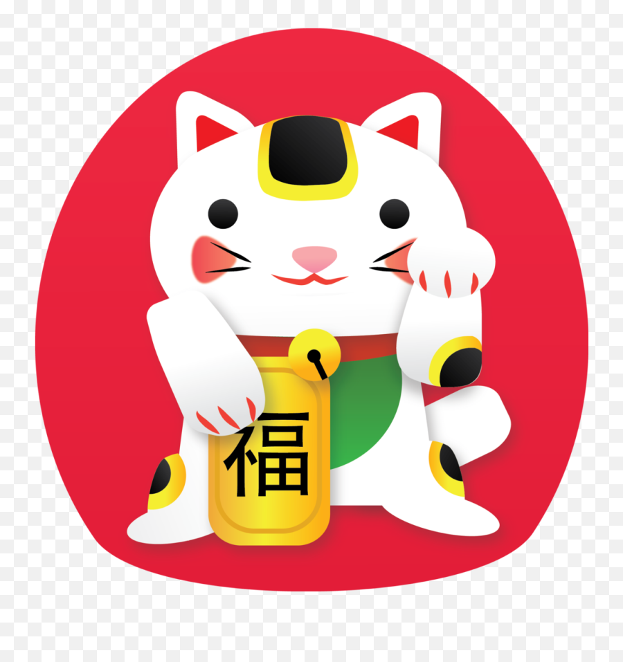 Lucky - Chinese Lucky Cat Png Emoji,Lucky Cat Emoji
