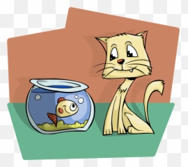 Cat Kitty Aquarium Fish Smile - Emoji
