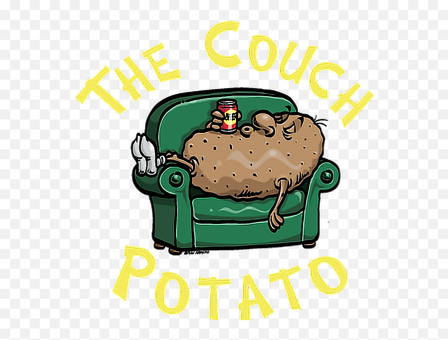 Couch Potato Couchpotato Lazy Lazyday - Couch Potato Emoji,Couch Potato Emoji
