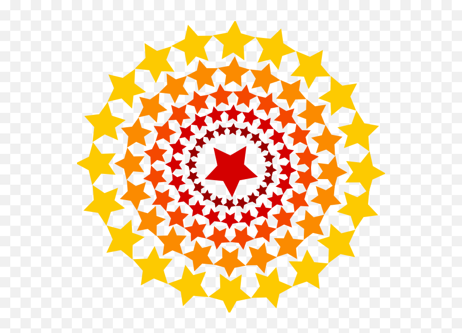 Stars - Circle Emoji,3 Star Emoji