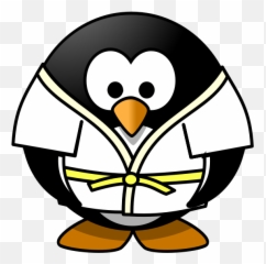 Judo Penguin Vector Image - Judoka Emoji
