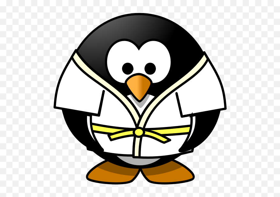 Judo Penguin Vector Image - Penguin Judoka Emoji,Free Syria Flag Emoji