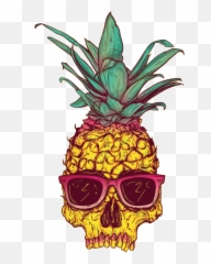 Free Download Transparent Pineapple Tumblr 500x713 For - Hipster Paintings Emoji,Pineapple Emoji