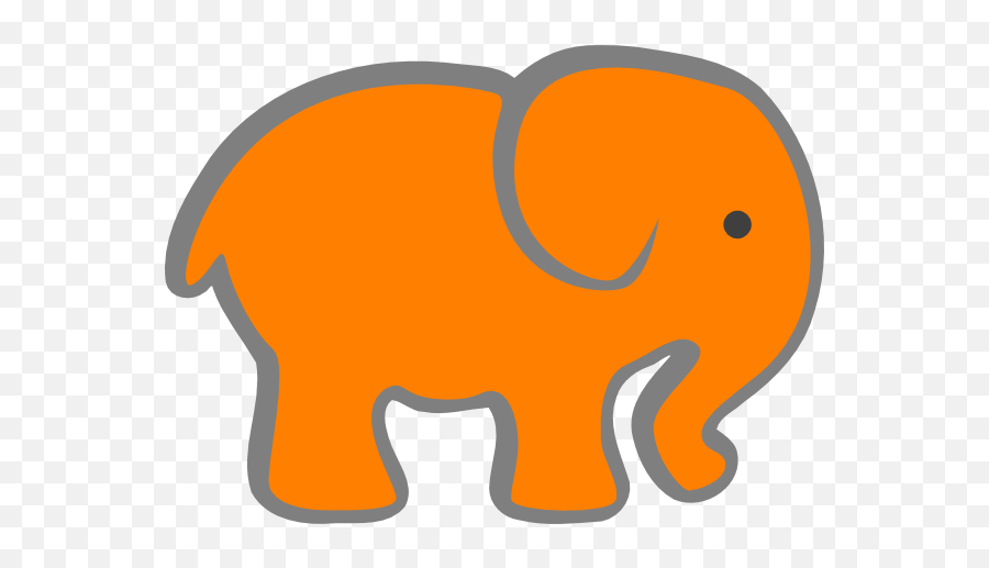 Baby Elephant Clipart 7 - Clipartix Baby Elephant Orange Emoji,Elephant Emoji