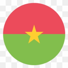 Flags Emoji Icon - Round Burkina Faso