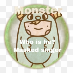 maskedsinger monster - Sticker by Bella Baby Cute Monster Cartoon Emoji