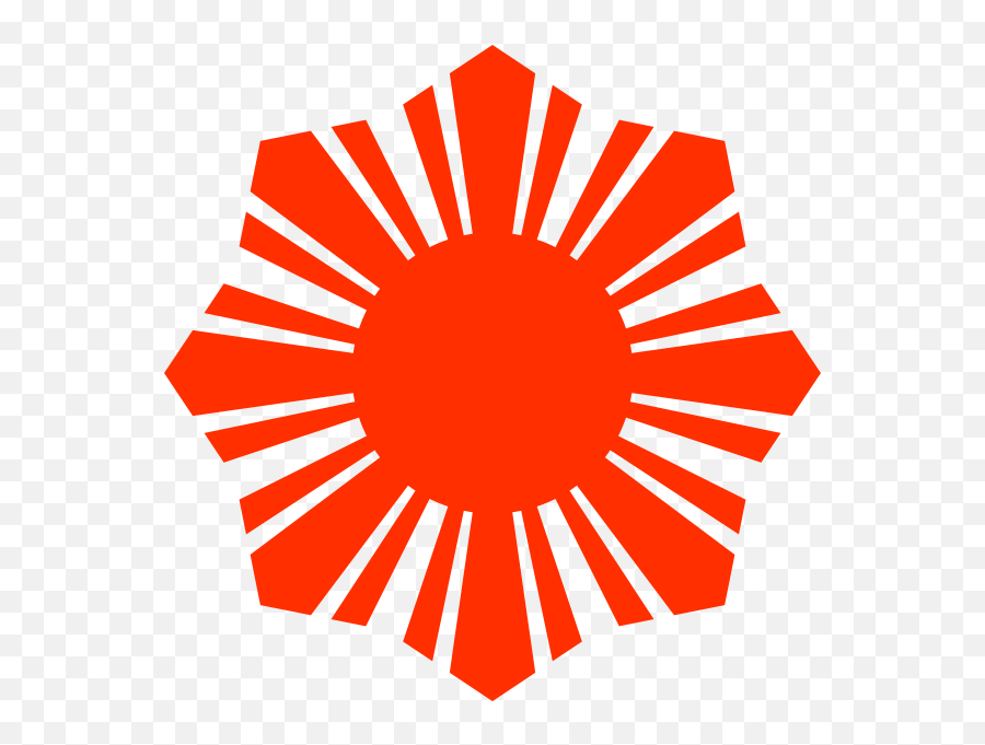 Philippine Flag Sun Symbol Red Silhouette Vector Drawing - Sun Clipart Philippine Flag Emoji,Sun Light Bulb Emoji