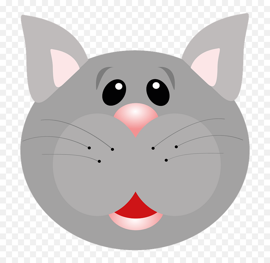 Surprised Cat Face Clipart - Cat Face Mask Animals Emoji,Surprised Cat Emoji