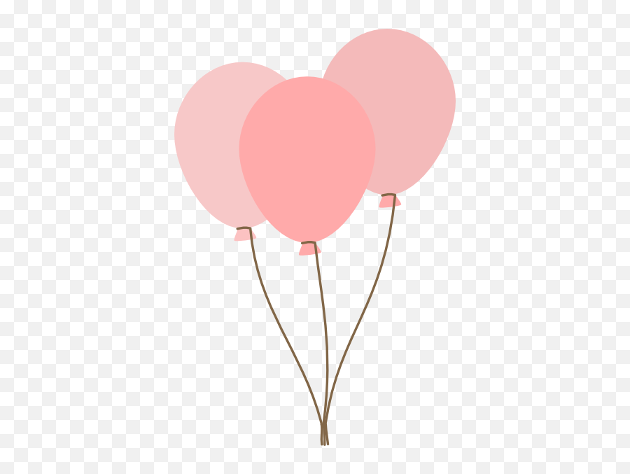 Download Hd Balloon Clipart - Pink Balloons Clipart Pink Birthday Balloons Clipart Emoji,Ballon Emoji