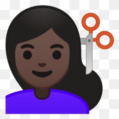 Person Getting Haircut Emoji With - Niña Morena Png