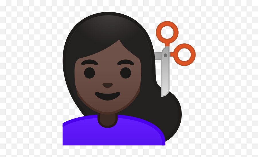 Person Getting Haircut Emoji With - Niña Morena Emoji Png,Barber Emoji