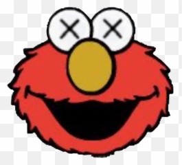 Kaws Elmo Sticker - Elmo Face Png Emoji,Elmo Emoji